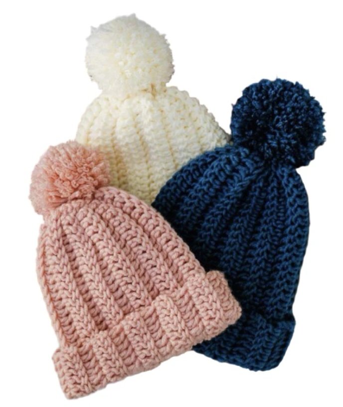 Easy Ribbed Kids Beanie